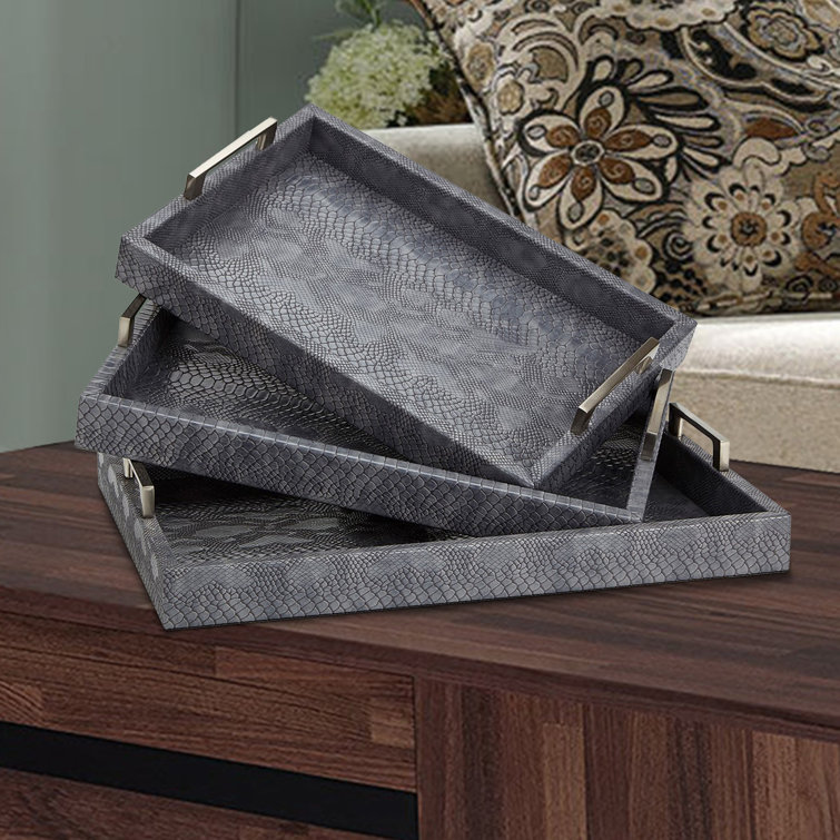 Mercer41 Ato Tray Set of 3 Wayfair